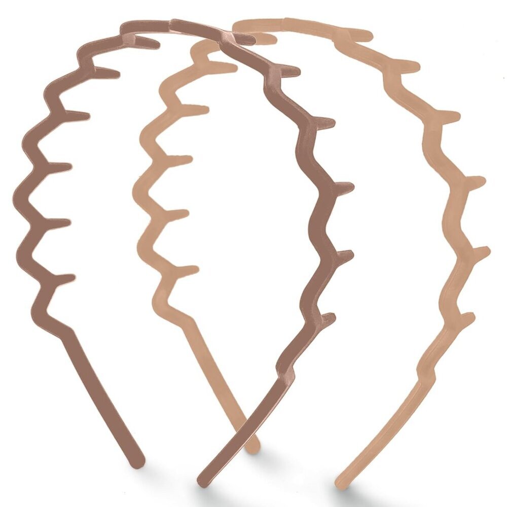 Zig Zag Headbands for Women Non Slip – Fashion Accessories for Slicked Back Styl